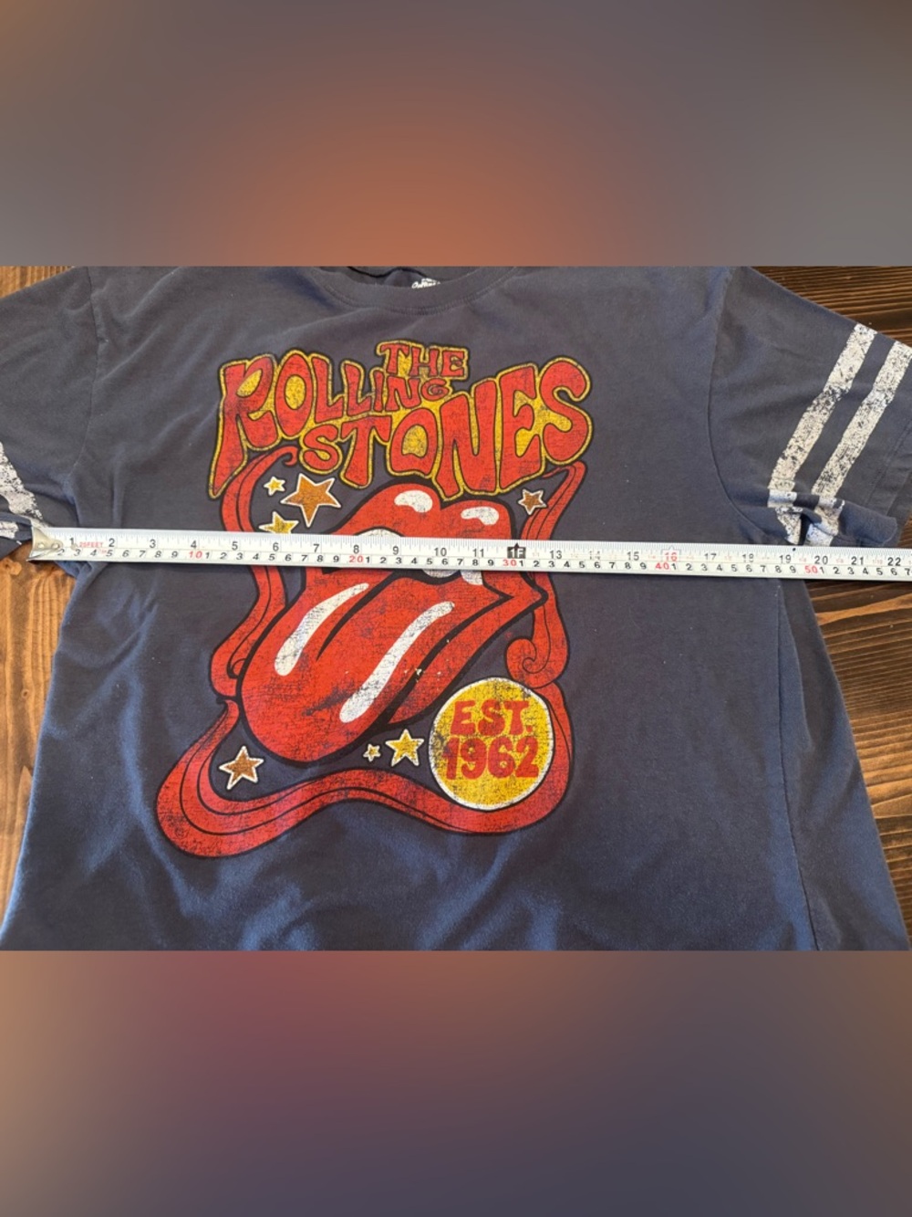 The Rolling Stones Women’s Short Sleeve Tee in Charcoal with Red Logo M (8-10) - Picture 5 of 6